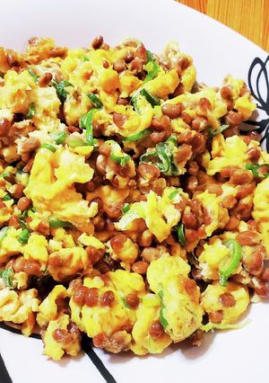 丼ぶり用❢納豆、パルメザン、卵炒め-レシピのメイン写真