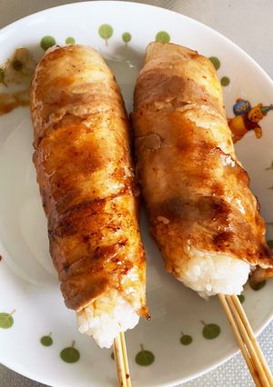 チーズin肉巻きおにぎり-レシピのメイン写真