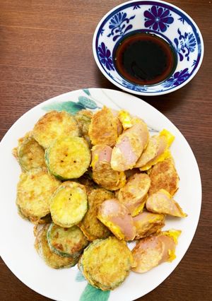 ズッキーニと魚肉ソーセージのチヂミ-レシピのメイン写真