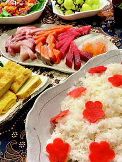 カラフル手巻き寿司-レシピのメイン写真