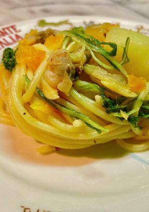 No3013アサリとタラの春一番パスタ-レシピのメイン写真