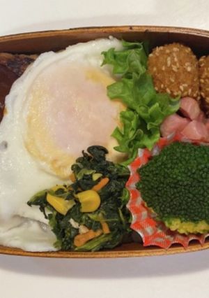 ロコモコ丼弁当-レシピのメイン写真