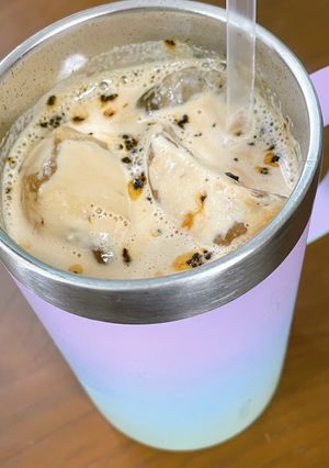 手順2つでカフェ気分！アイスカフェラテ風-レシピのメイン写真