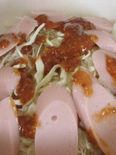 魚肉ソーセージのサラダ ホットドック風味-レシピのメイン写真