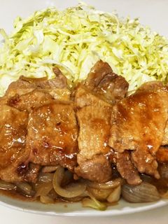 パパの生姜焼き 〜玉ねぎキャベツ多めで〜-レシピのメイン写真