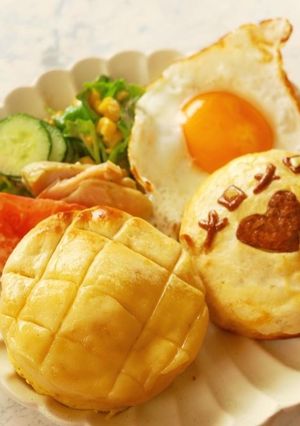 オーブン不要で簡単♡低糖質メロンパン-レシピのメイン写真