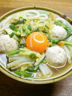 つみれと野菜のレスキューうどん-レシピのメイン写真