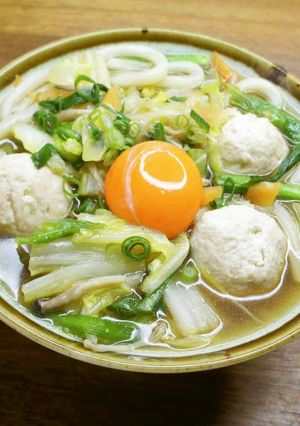 つみれと野菜のレスキューうどん-レシピのメイン写真
