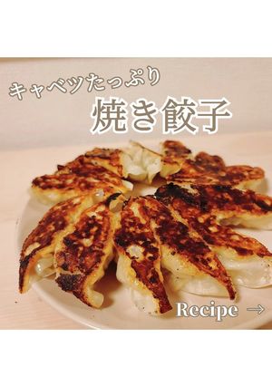 キャベツたっぷり！焼き餃子-レシピのメイン写真