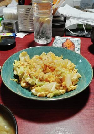 キャベツと卵のオイマヨ炒め-レシピのメイン写真