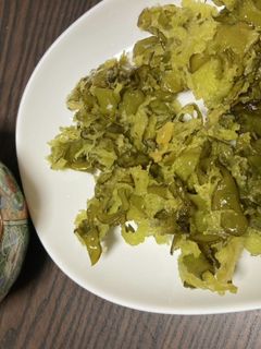 茎わかめの天ぷらと佃煮-レシピのメイン写真
