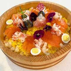 A picture of ひな祭り☆おひなさまちらし寿司。.
