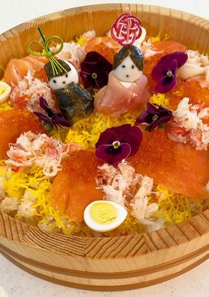 ひな祭り☆おひなさまちらし寿司。-レシピのメイン写真