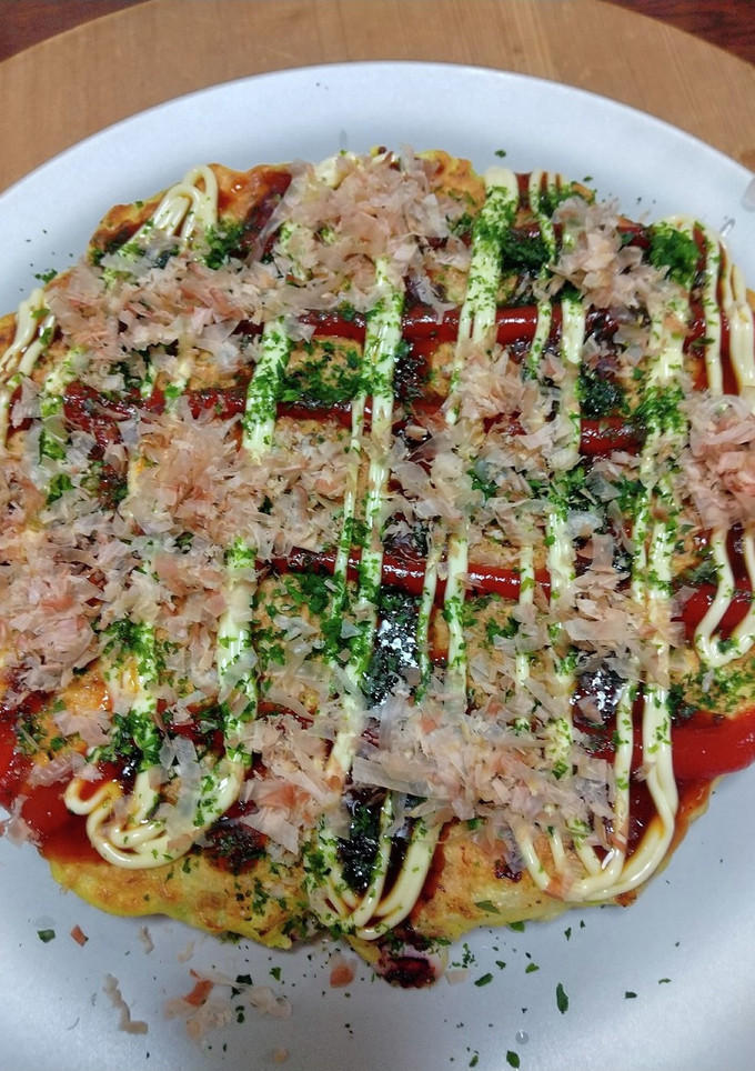 お好み焼き(生いかを使いました)-レシピのメイン写真