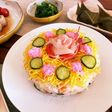 初節句は簡単ちらし寿司ひなケーキ