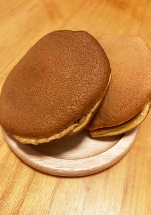 甘さ控えめ ふんわりしっとりどら焼き-レシピのメイン写真