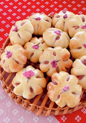 お花見桜あんぱん-レシピのメイン写真