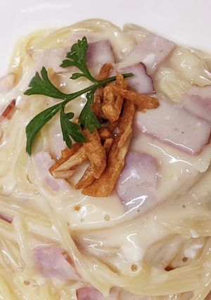 モンチさんのホットクックでカルボナーラ-レシピのメイン写真
