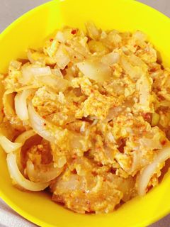 玉ねぎ卵キムチ丼 時短-レシピのメイン写真