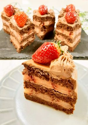 みんな大好き♡いちごチョコショート-レシピのメイン写真