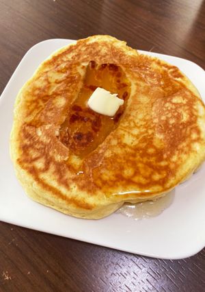 干し芋ホットケーキ★こんがりハニーバター-レシピのメイン写真