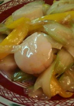 ホタテとセロリの炒め物-レシピのメイン写真