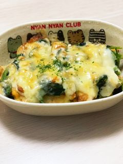 ささみとほうれん草のチーズマヨ焼き-レシピのメイン写真