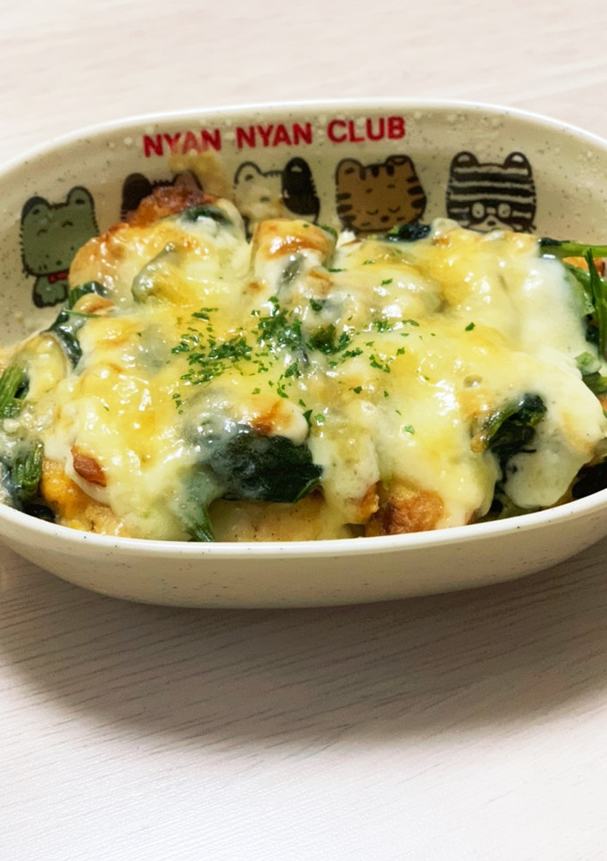 ささみとほうれん草のチーズマヨ焼き-レシピのメイン写真