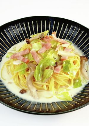 だし香る豆乳クリームパスタ-レシピのメイン写真
