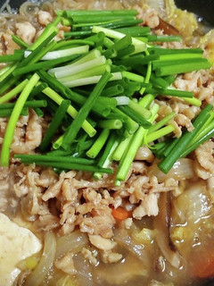 無水鍋ひきずり*鶏肉すき焼き給食風-レシピのメイン写真