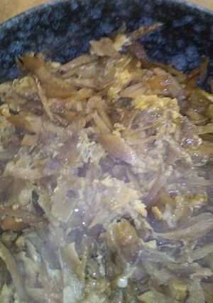 豚肉でゴボウ香る柳川もどき-レシピのメイン写真