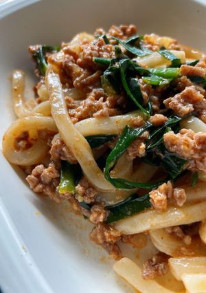 ｍレンジで簡単☆ピリ辛！混ぜうどん-レシピのメイン写真