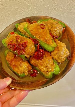 ピーマンの肉詰め-レシピのメイン写真
