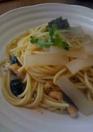 簡単ランチ♫♬あるもので　和風パスタ-レシピのメイン写真