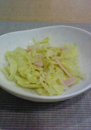 キャベツとハムの温野菜サラダ-レシピのメイン写真
