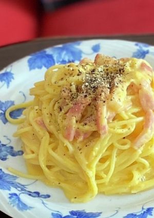 節約！スライスチーズで本格カルボ-レシピのメイン写真