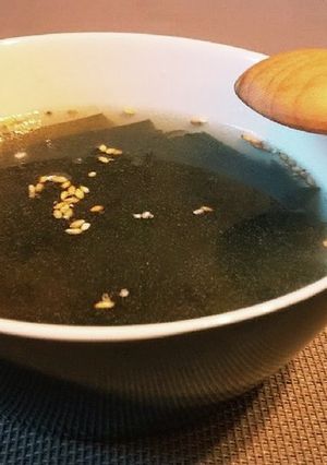 ◆簡単&短時間♡焼肉屋風わかめスープ◆-レシピのメイン写真