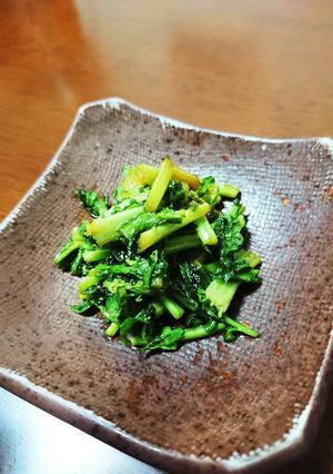 シンプル美味しい！大根の葉のごま油炒め♪-レシピのメイン写真
