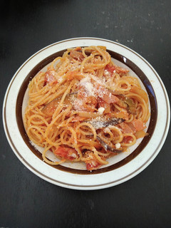 ナスとベーコンのアラビアータ風パスタ-レシピのメイン写真