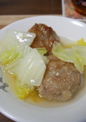 不器用ハンバーグ白菜鍋-レシピのメイン写真