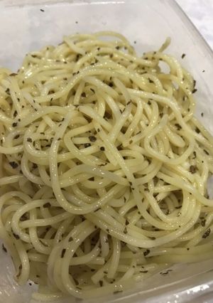 ハンパなパスタ　ジェノベーゼ的な？-レシピのメイン写真