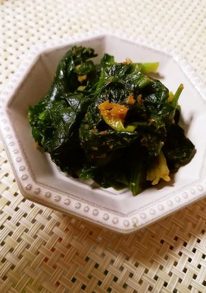 レンジで下茹で！ほうれん草の胡麻和え-レシピのメイン写真