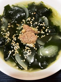 韓国風わかめスープ-レシピのメイン写真