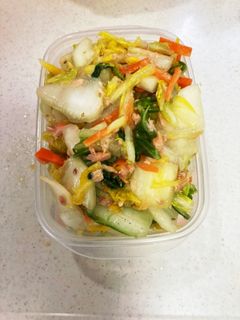 白菜とツナのゴマ油和え-レシピのメイン写真