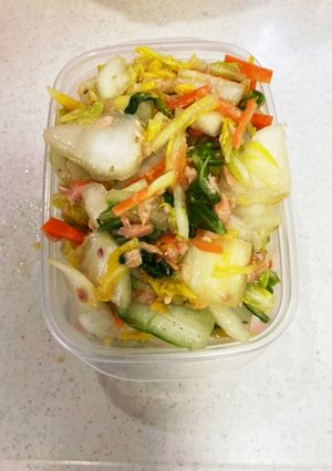 白菜とツナのゴマ油和え-レシピのメイン写真