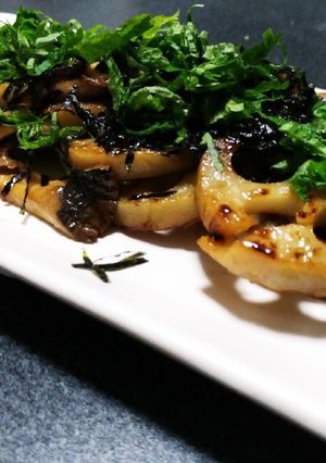 蓮根とエリンギのガリバタステーキ-レシピのメイン写真