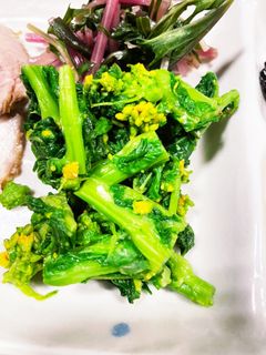 塩麹とははつゆとお酢で菜の花の和物-レシピのメイン写真