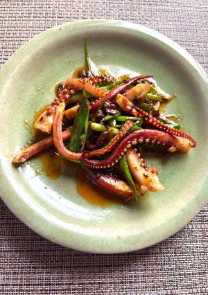 イカゲソと獅子唐のエスニックラー油炒め-レシピのメイン写真