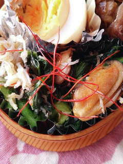 お弁当★ムール貝と菜の花しらすオイル漬け-レシピのメイン写真