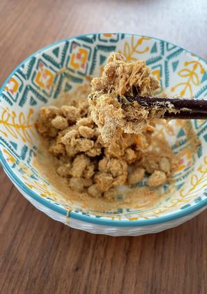 簡単おやつ　きな粉納豆　ダイエット！-レシピのメイン写真